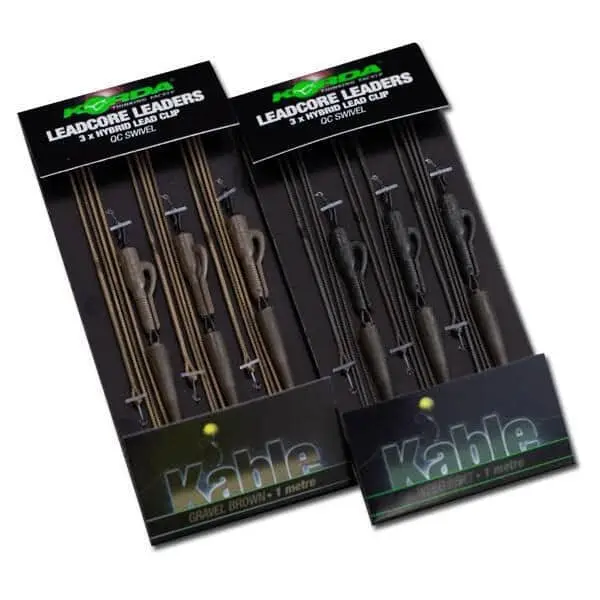 Montura Leadcore Plumb Pierdut cu Agrafa Rapida Korda Hybrid Lead Clip Quick Change, Gravel, 3buc Ofertă specială