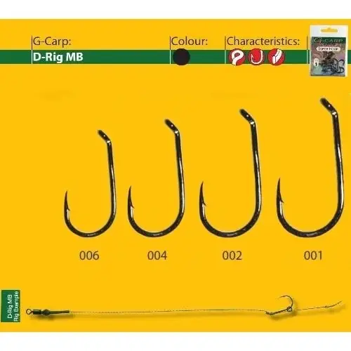 Mai ieftin Carlige Gamakatsu G-Carp D-Rig MB3, 10buc/plic