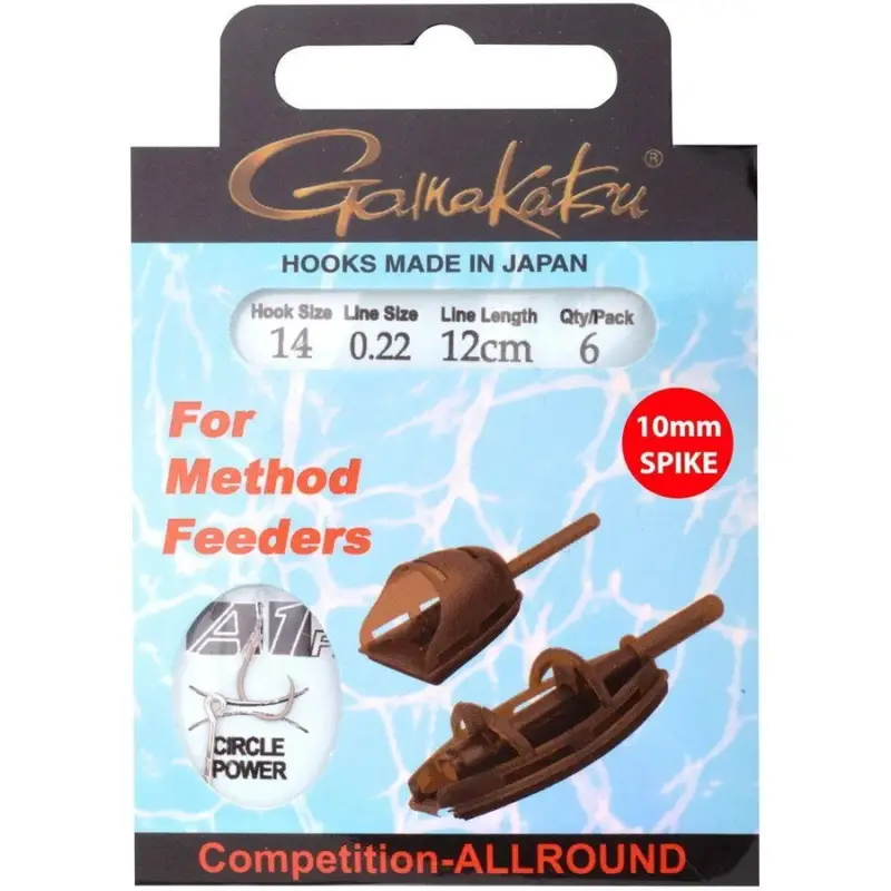 Montura Gamakatsu Method Hair, nr.6, 0.28mm, 6buc Bestseller