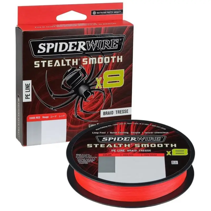 Fir SpiderWire Stealth Smooth 8, Code Red, 0.15mm, 150m Bestseller