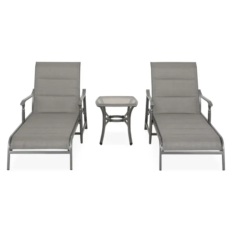 Mai ieftin SOPHIA Set mobilier terasă/grădină, 2 șezlonguri și măsuță