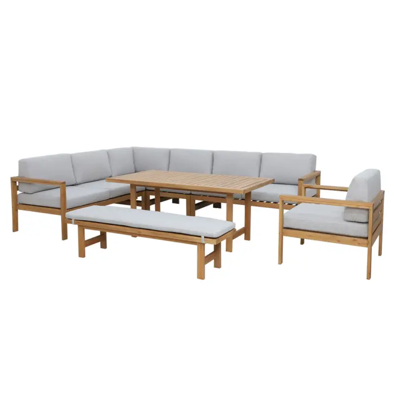 NORDIC Set mobilier terasă/grădină, fotoliu, banchetă, colțar și măsă Noutate