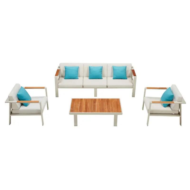 Chilipir NOFI Set mobilier terasă/grădină, 2 fotolii, canapea și masă