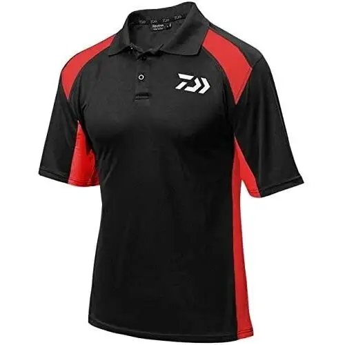Tricou Polo Daiwa Tournament, Negru/Rosu Bestseller