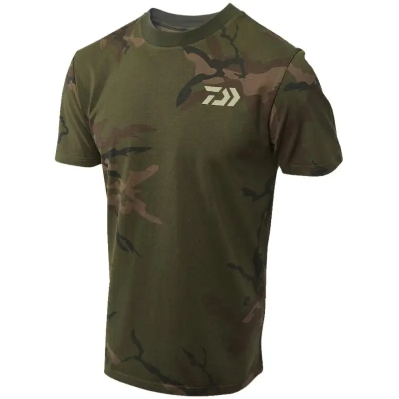 Preț redus Tricou Daiwa Carp, Green Camo