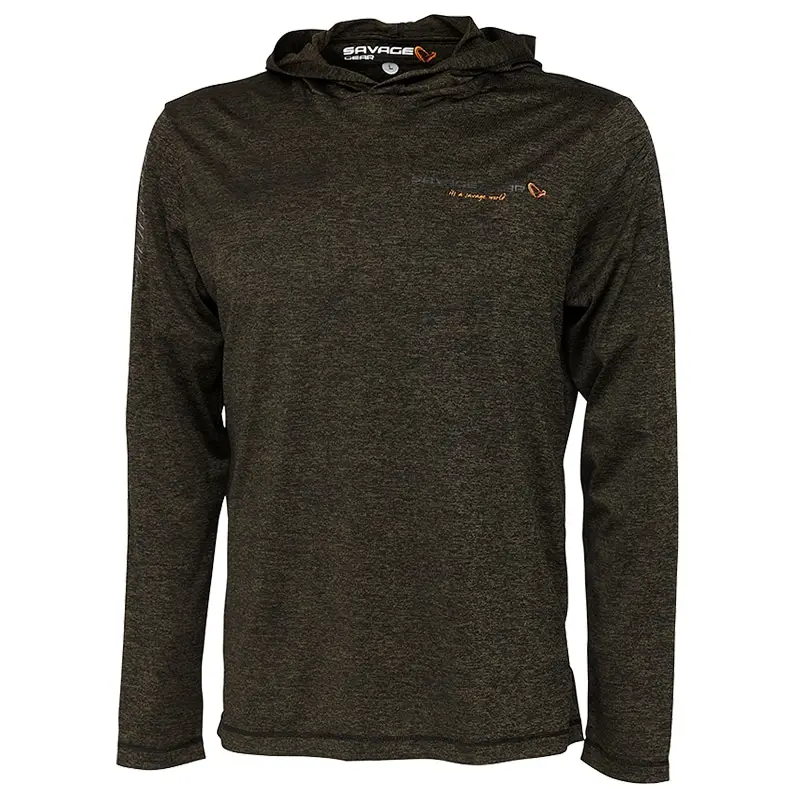 Hanorac Savage Gear Fighter Stretch, Burnt Olive Melange Preț mic