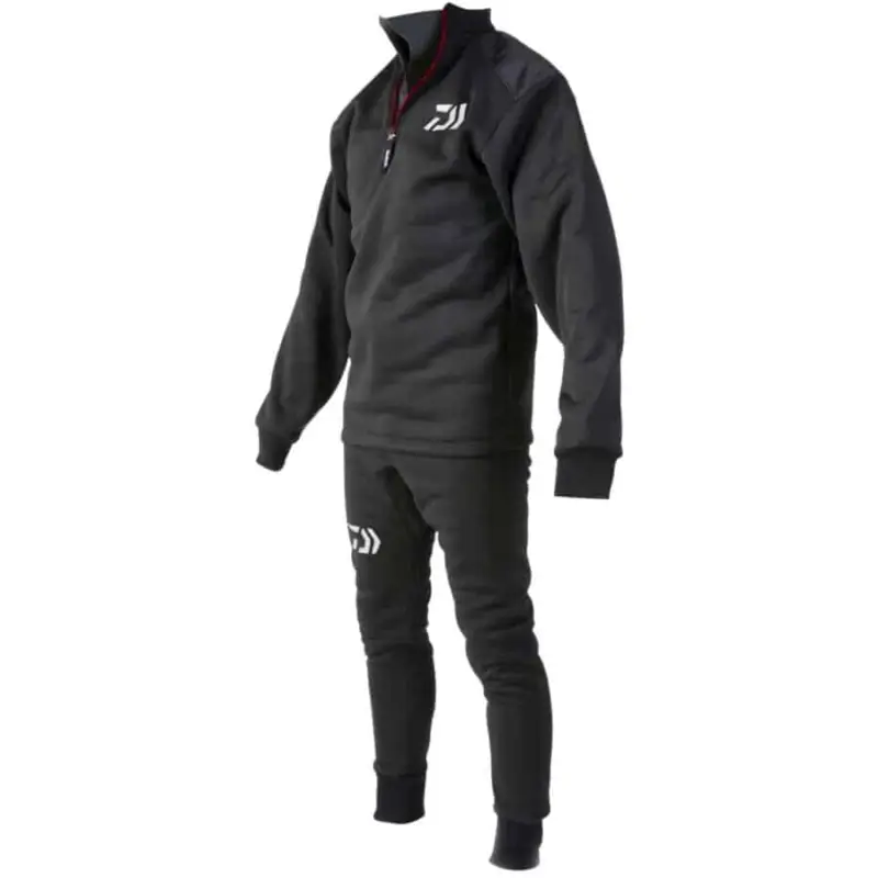 Costum Termic Daiwa Fleece, Black/Red Cumpără acum
