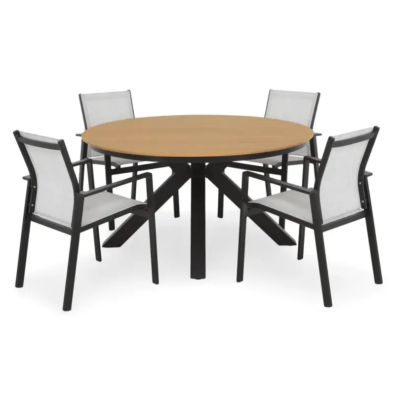 Nu rata BAHIA/BARIA Set mobilier terasă/grădină, 4 scaune și masă