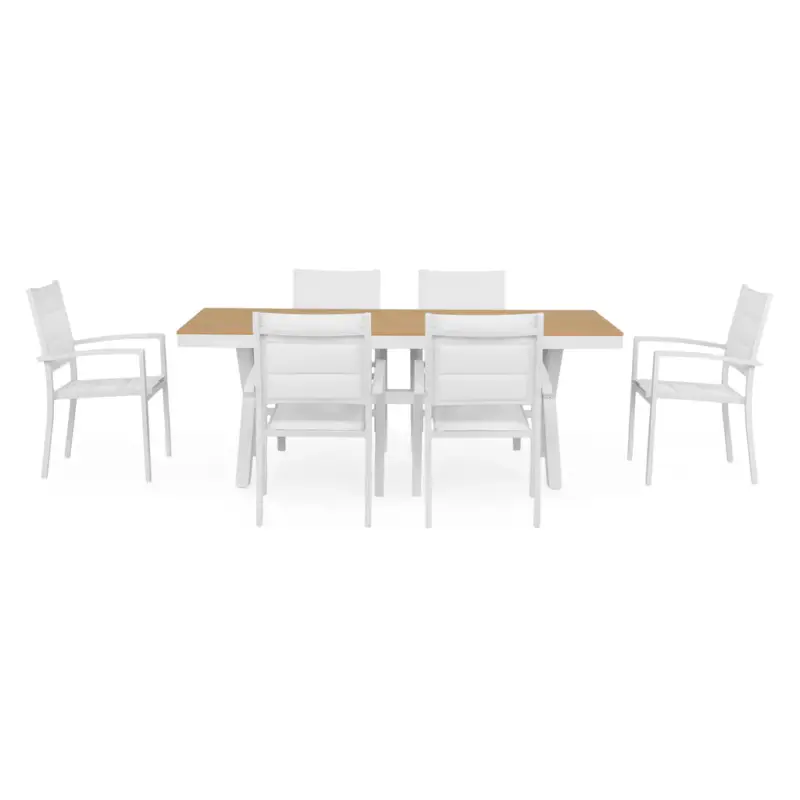 Livrare expres BAHIA/DRESDEN Set mobilier terasă/grădină, 6 scaune și masă
