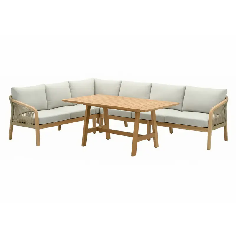 RIMINI Set mobilier terasă/grădină, colțar 2 piese, masă Expediere rapidă
