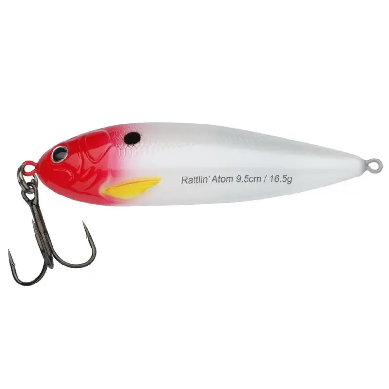 Expediere rapidă Lingurita Abu Garcia Rattlin’ Atom, Red Head, 9.5cm, 16.5g