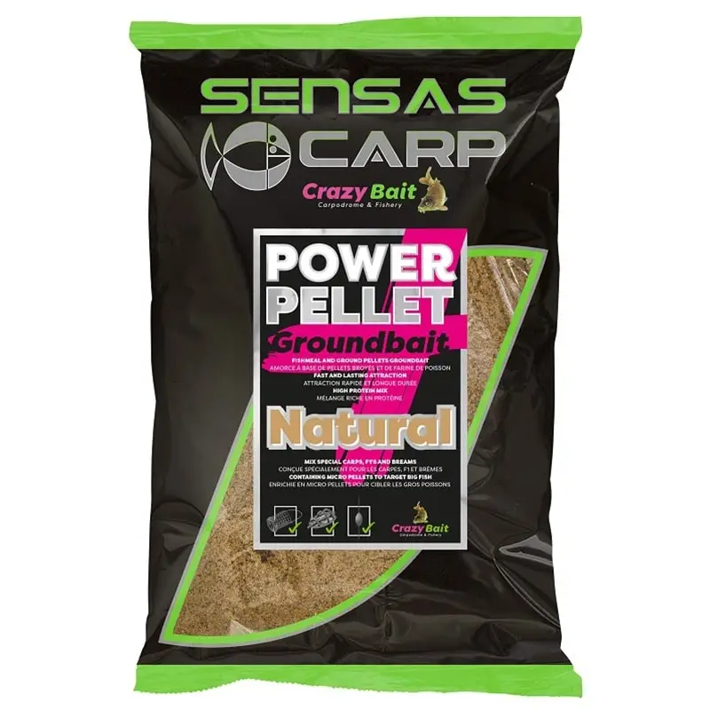 Noutate Pelete Sensas UK Big Bag Power Pellet Plus Natural, 2kg