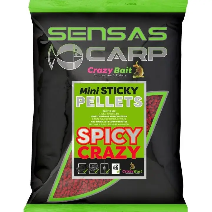 Pelete Sensas Mini Sticky Spicy Crazy, 700g Chilipir