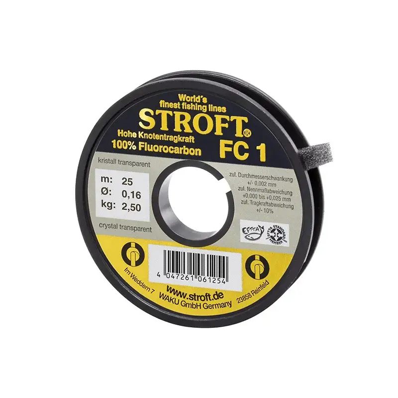 Reduceri Fir fluorocarbon Stroft FC1, Translucid, 0.16mm, 25m