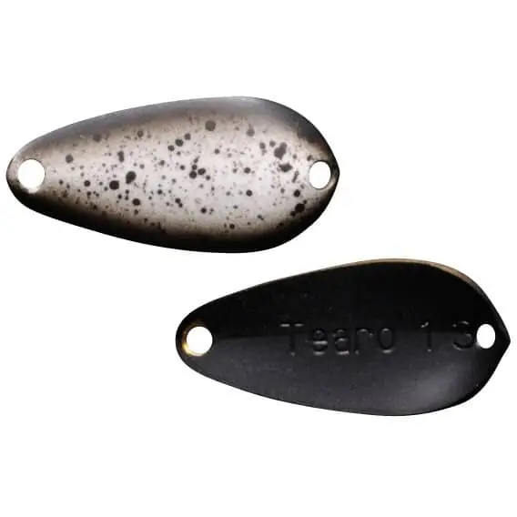 Plată sigură Lingurita Oscilanta Jackall Chibi Tearo, Black Glow, 1.9cm, 1.2g
