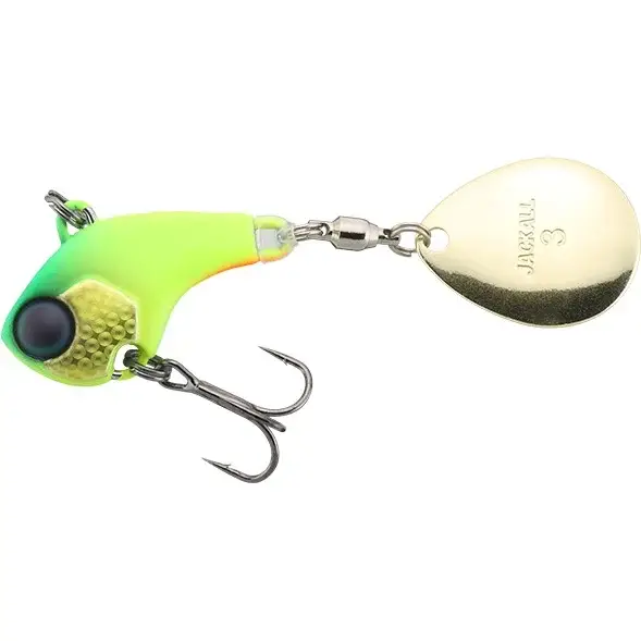 Chilipir Spinnertail Jackall Deracoup Spinner, Dera Chartreuse, 14g