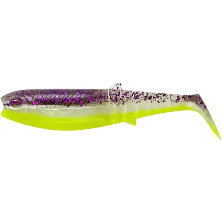 Shad Savage Gear Cannibal Shad, Purple Glitter Bomb, 10cm, 9g, 5buc Reducere extra