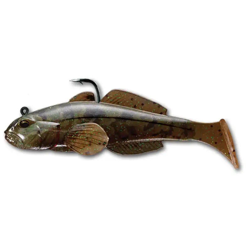 Nu rata Shad LiveTarget Goby Paddle Tail, Brown Pumpkin, 9cm, 21g, 3buc