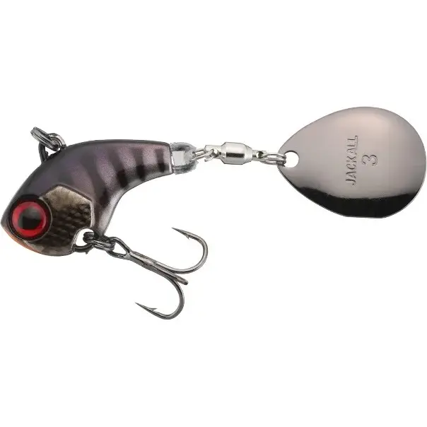 Spinnertail Jackall Deracoup Spinner, Muddy Black, 7g Nu rata
