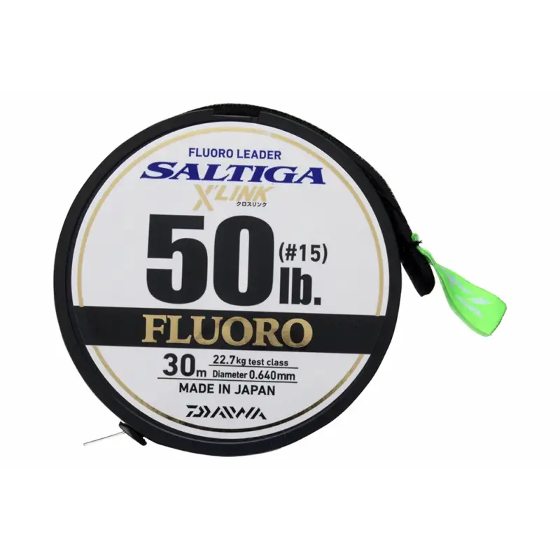 Promoție Fir Daiwa Saltiga X’Link Fluorocarbon Leader, 0.26mm, 30m