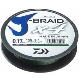 Fir Daiwa J-Braid X4, Dark Green, 135m Cumpără online