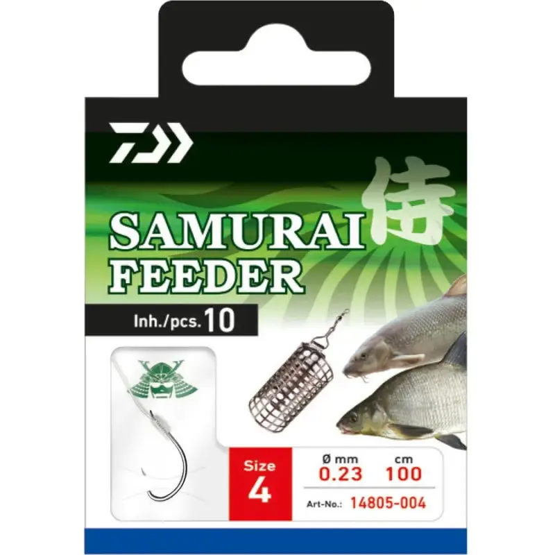 Carlige legate Daiwa Samurai Feeder, nr.6, 0.20mm, 10buc Cumpără acum