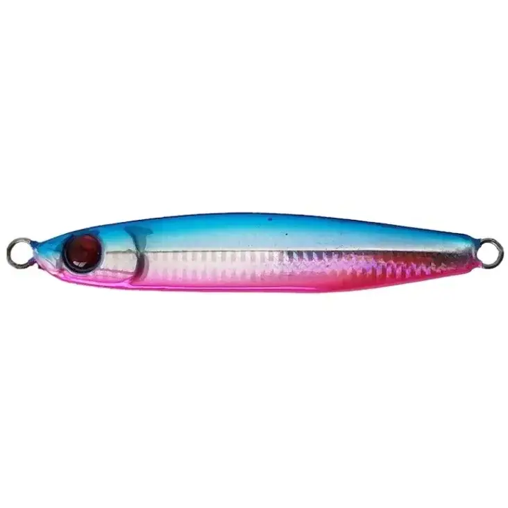 Lichidare de stoc Pilker Mustad Mezashi Casting Jig, UV Blue Pink, 6cm, 40g