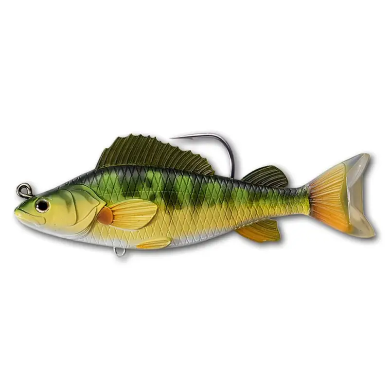 Swimbait LiveTarget Yellow Perch, Yellow Green, 11.5cm, 21g Promoție
