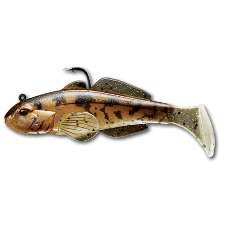 Shad LiveTarget Goby Paddle Tail, Natural Bronze, 8cm, 14g, 3buc Mai ieftin