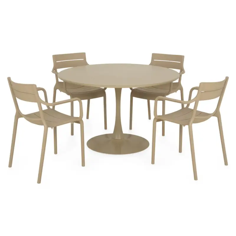 PLEZURO/CRUSOE Set mobilier terasă/grădină, 4 scaune și masă Lichidare de stoc