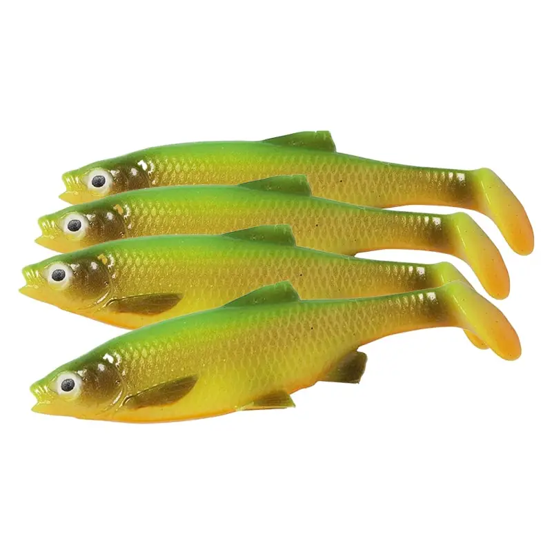 Chilipir Shad Savage Gear LB Roach Paddle Tail, Firetiger, 10cm, 10g, 4buc