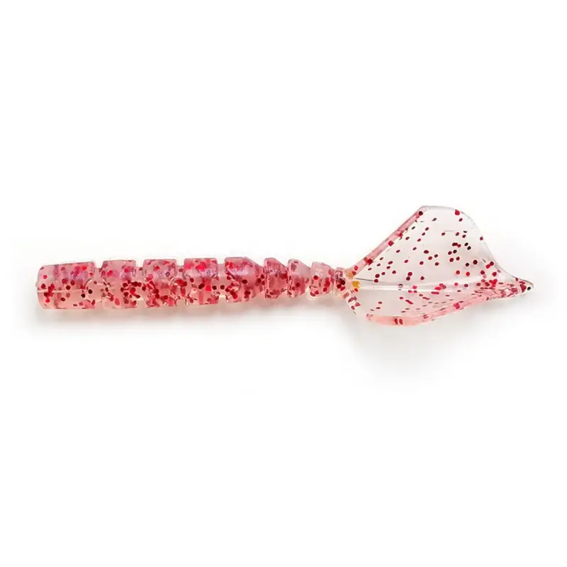 Grub Mustad Aji Micro Hila, UV Clear Red Glitter, 4.3cm, 12buc Noutate
