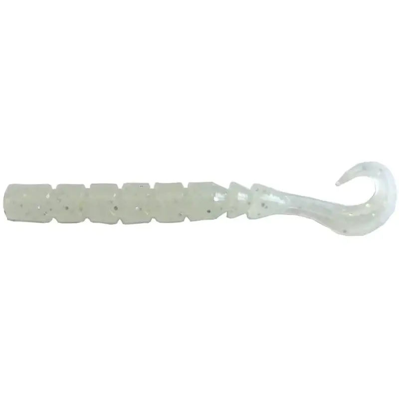 Grub Mustad Aji Finesse Micro, White Luminous, 6.3cm, 12buc Disponibil imediat