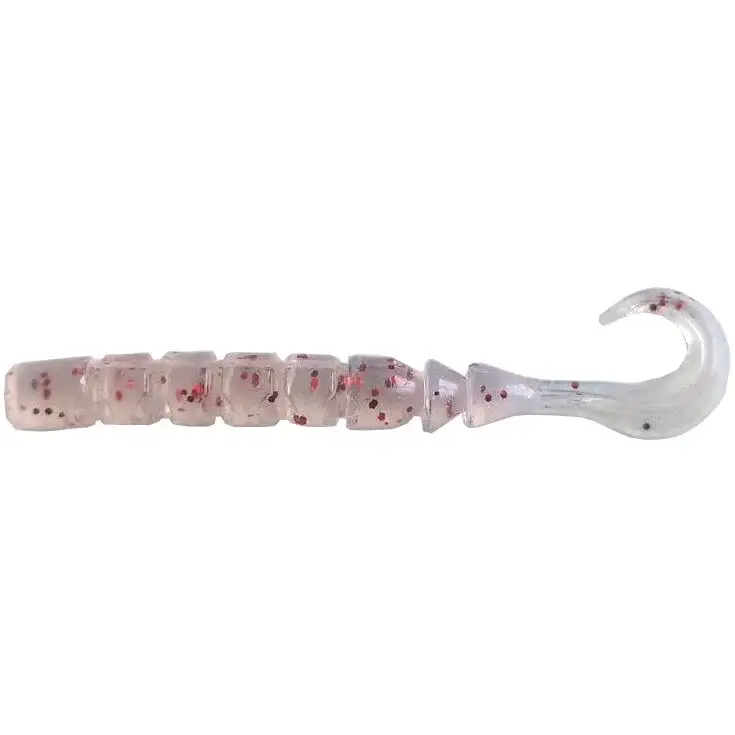 Grub Mustad Aji Finesse Micro, UV Clear Red Glitter, 6.3cm, 12buc Preferatul clienților