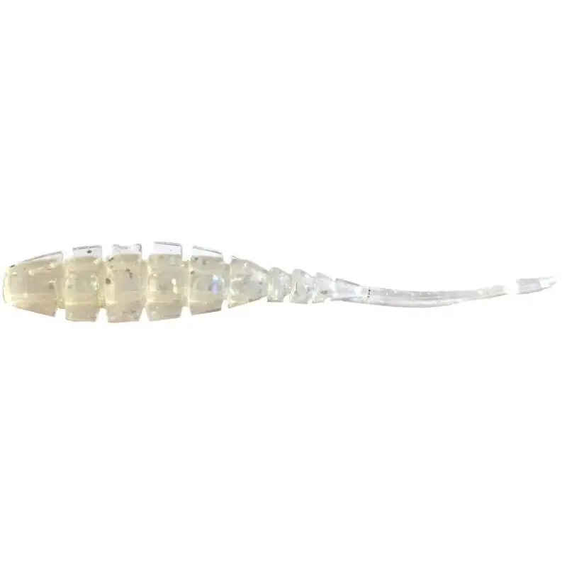 Grub Mustad Aji Finesse Naf, Clear Rainbow Glitter, 5cm, 12buc Lichidare de stoc