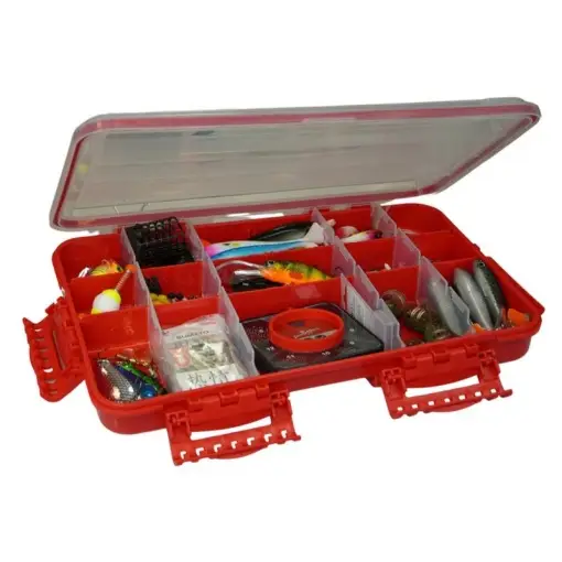 Doar azi Cutie Jaxon S-Line Fishing Waterproof Box, Red, 35.5x23x5cm