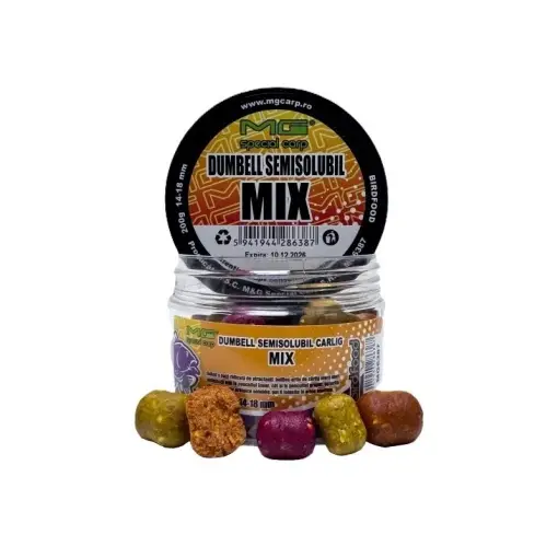 Ofertă specială Boilies Mg Special Carp Dumbell Semisolubil Mix 14-18mm, 200g