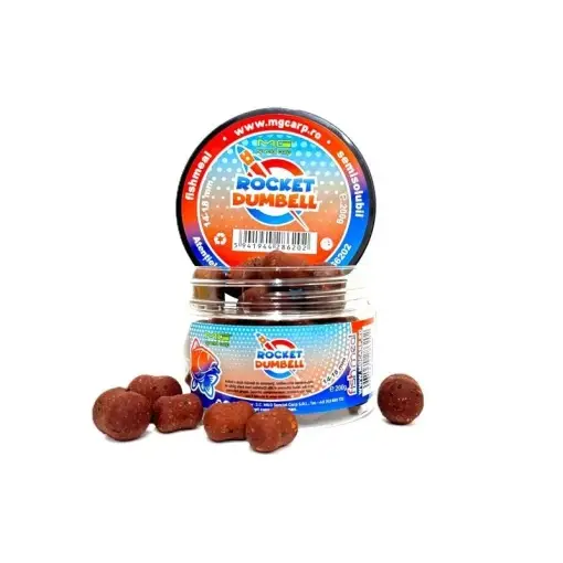 Ultima șansă Boilies MG Carp Rocket Dumbell Semisolubil Carlig, 14-18mm, 200g