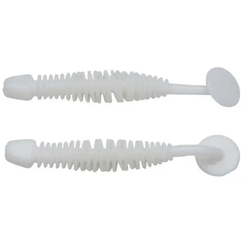 Cel mai vândut Grub Berkley PowerBait Power Leech, Milky White, 5 cm, 12 buc/plic