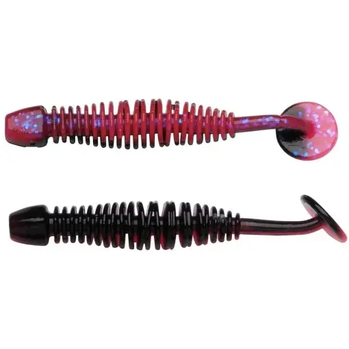 Grub Berkley PowerBait Power Leech, Salmon Egg Red/Black, 5 cm, 12 buc/plic Reducere extra