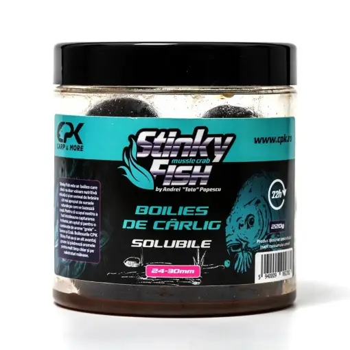 Lichidare de stoc Boilies Solubil de Carlig CPK Stinky Fish, 250g