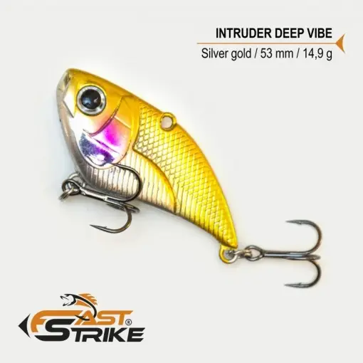 Calitate înaltă Cicada Fast Strike Intruder Deep Vib, Silver Gold 005, 5.3cm, 14.9g