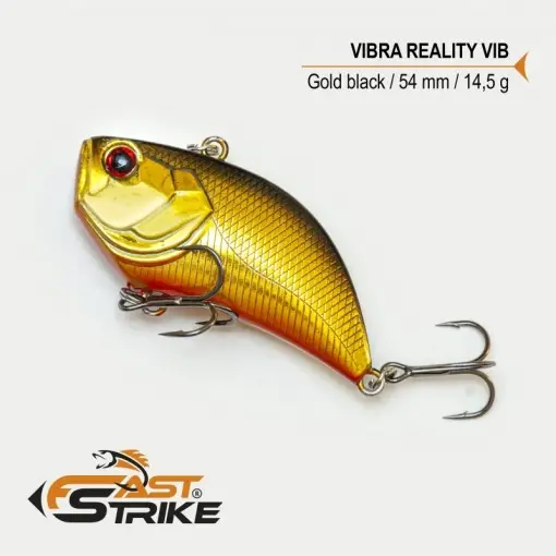 Preț mic Vobler Fast Strike Vibra Reality VIB, Gold Black D, 5.4cm, 14.5g