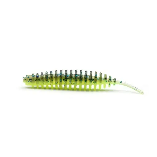 Cumpărături sigure Worm Fast Strike Flexy Worm 5cm, 10buc/plic, Chartreuse Blue Back