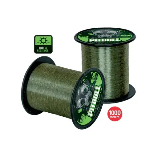 Fir Monofilament Carp Zoom Pitbull High UV, Grey, 1000m Livrare expres
