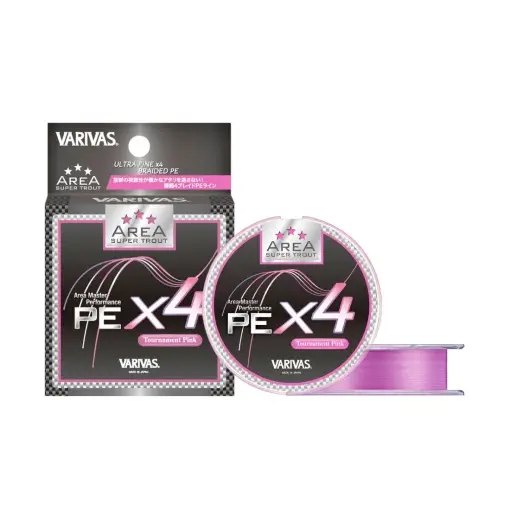 Fir Textil Varivas Super Trout Area Premium PE X4, Tournament Pink, 75m Cel mai bun preț