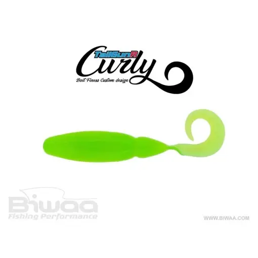 Shad Biwaa TailGunr Curly Limetreuse 6.3cm, 8buc/plic Ofertă specială
