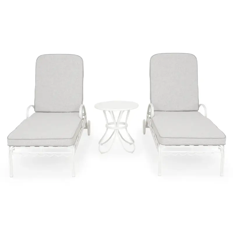 Nu rata BOTANIC Set mobilier terasă/grădină, 2 șezlonguri și măsuță