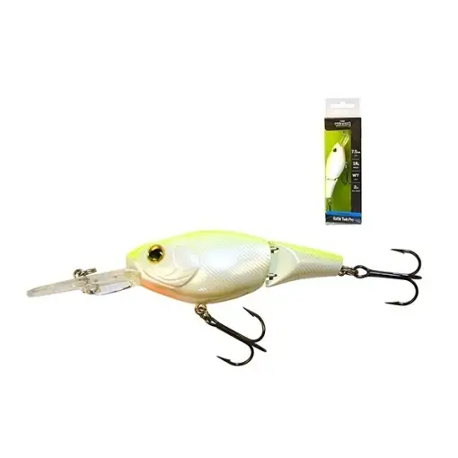 Super ofertă Vobler Wizard Rattle Twin Pro Floating White Yellow, 7.5cm, 16g