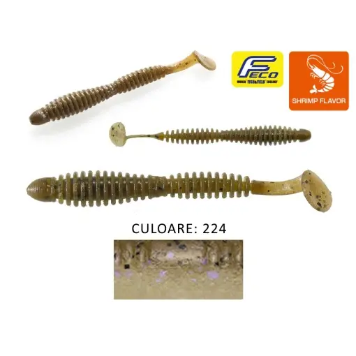 Shad Tiemco Locoism Flexy Electric Shiner, 7.6cm, 8buc/plic Cumpărături sigure